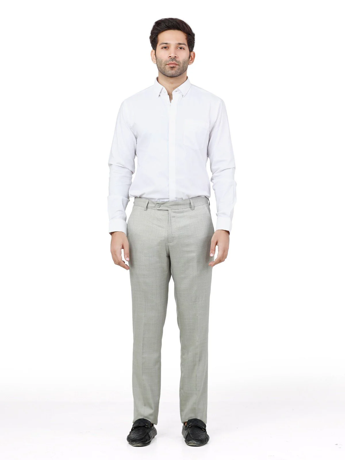 Men's Light Grey Pant - EMBPF22-15225 - Image 2