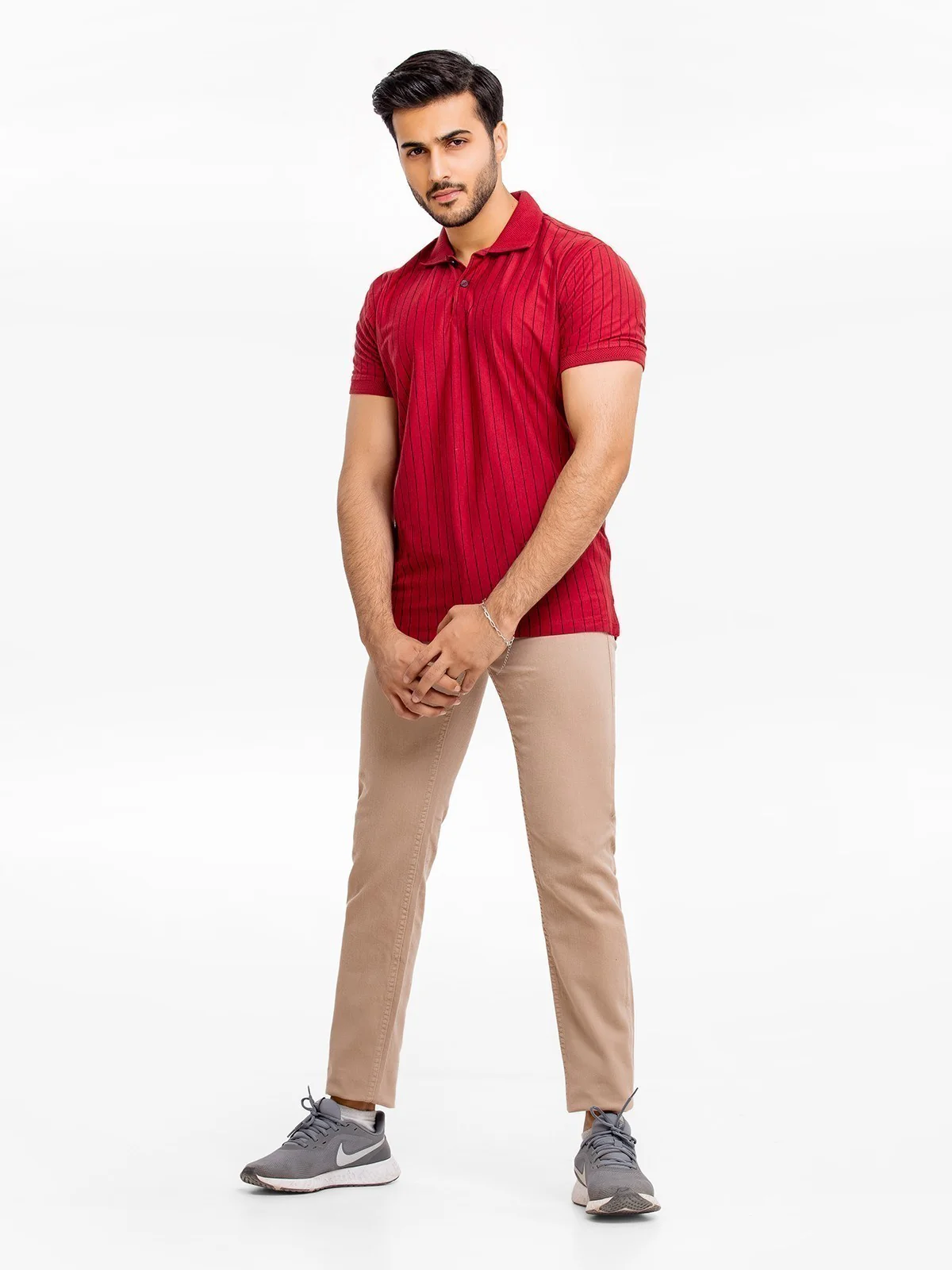 Men's Light Maroon Polo Shirt - EMTPS23-003 - Image 2