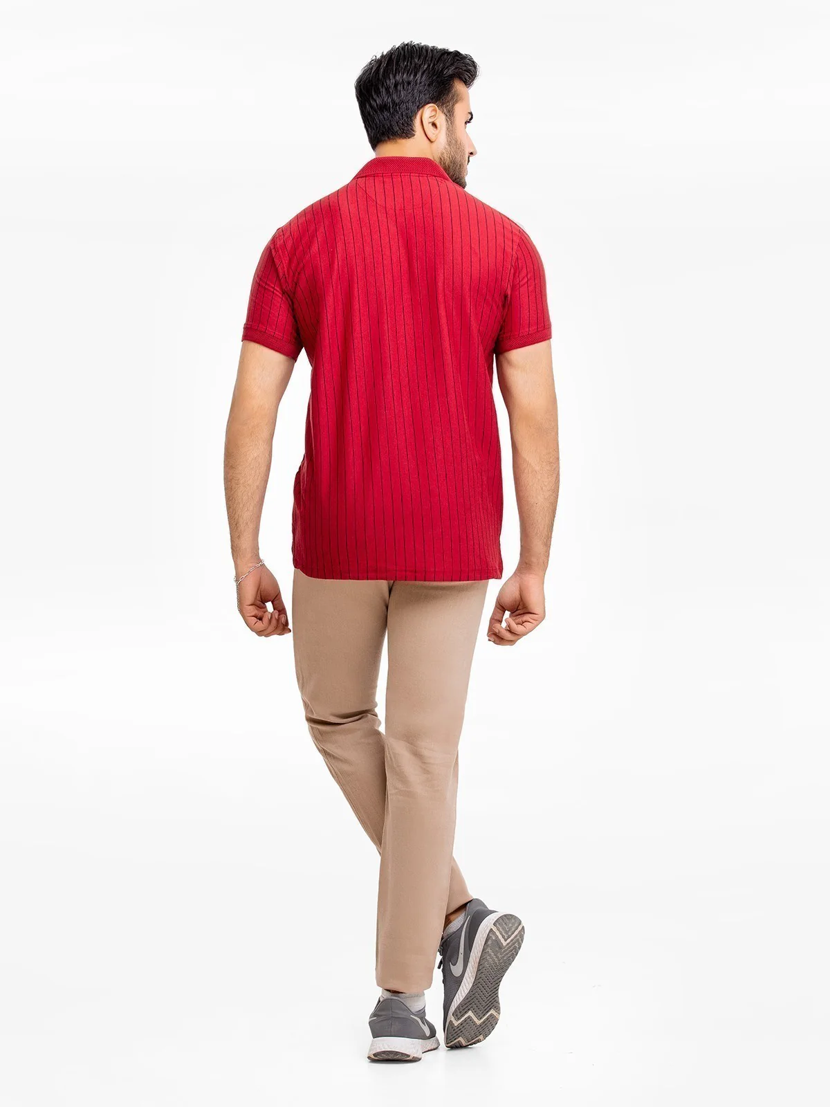 Men's Light Maroon Polo Shirt - EMTPS23-003 - Image 4