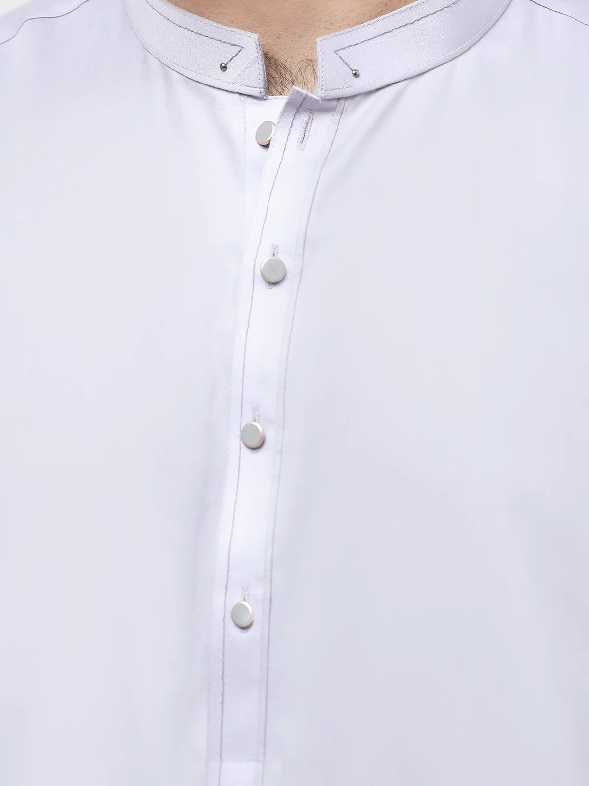 Men's Light Purple Kurta Pajama - EMTSW23-99346 - Image 4