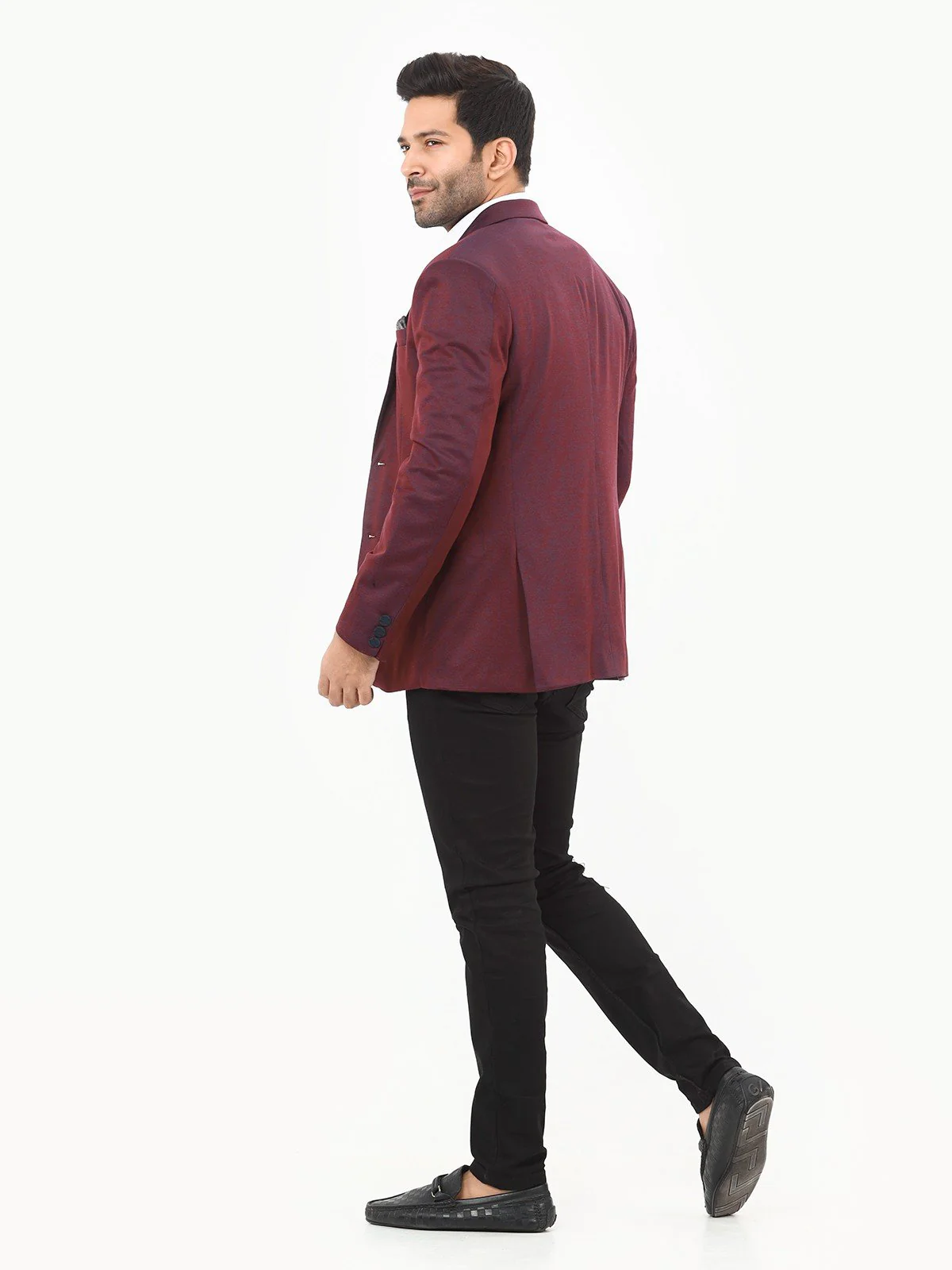 Men's Magenta Blazer - EMTB22-6774 - Image 5