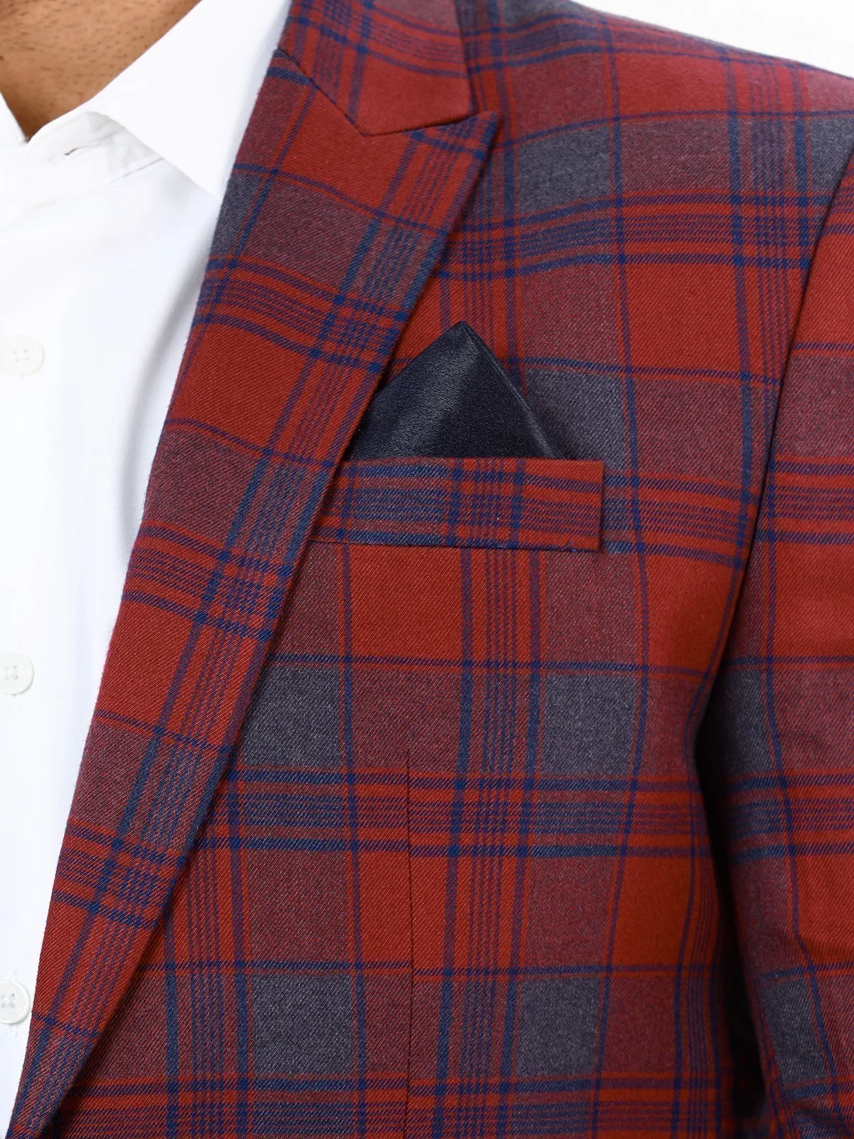 Men's Maroon Blazer - EMTB22-6780 - Image 4