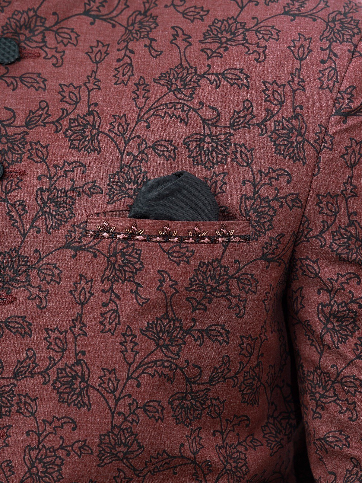 Men's Maroon Prince Suit - EMTPCS22-005 - Image 4