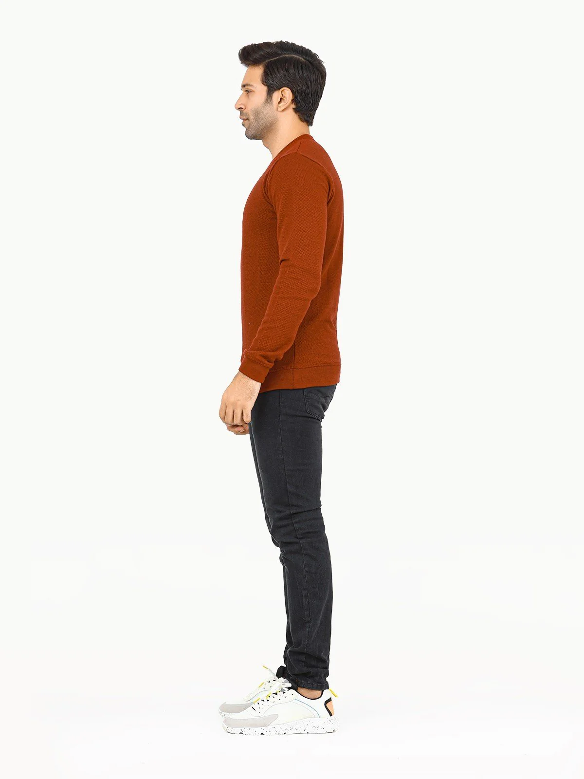 Men's Maroon SweatShirt - EMTSS22-003 - Image 2