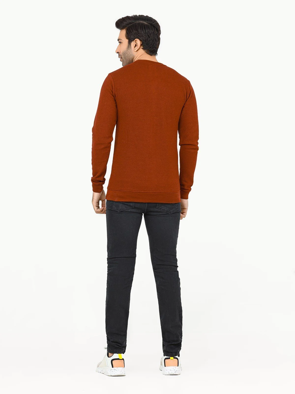 Men's Maroon SweatShirt - EMTSS22-003 - Image 3