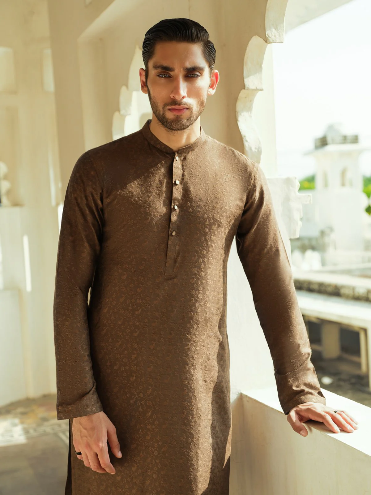 Men's Mehndi Kurta Ceremonial - EMTKC23-100 - Image 3