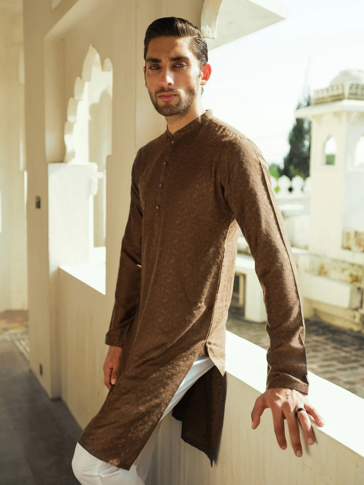 Men's Mehndi Kurta Ceremonial - EMTKC23-100 - Image 4