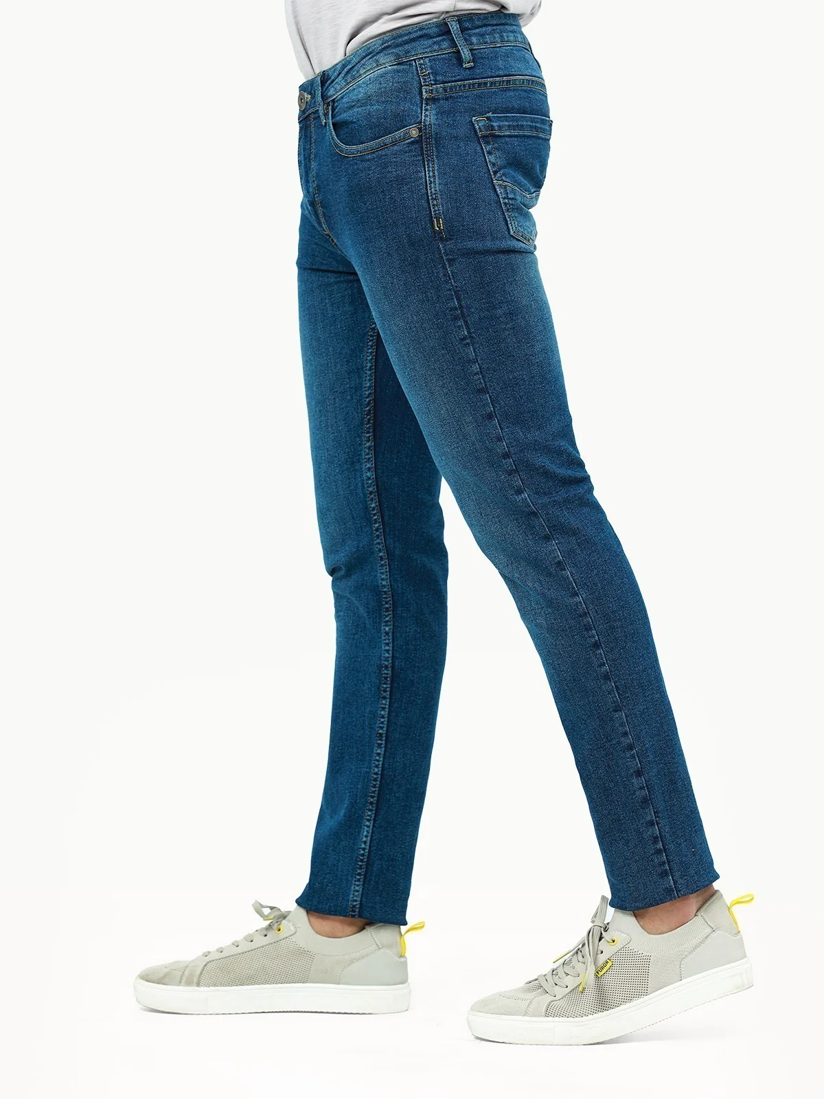 Men's Mid Blue Jeans - EMBPD22-012 - Image 3