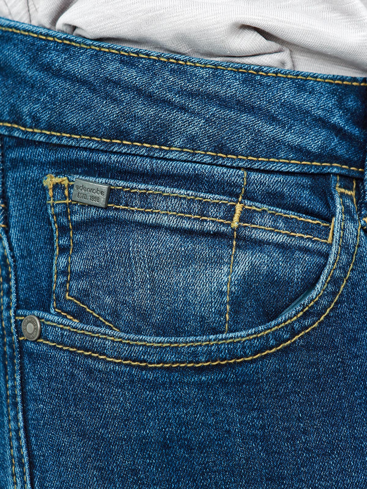 Men's Mid Blue Jeans - EMBPD22-012 - Image 4
