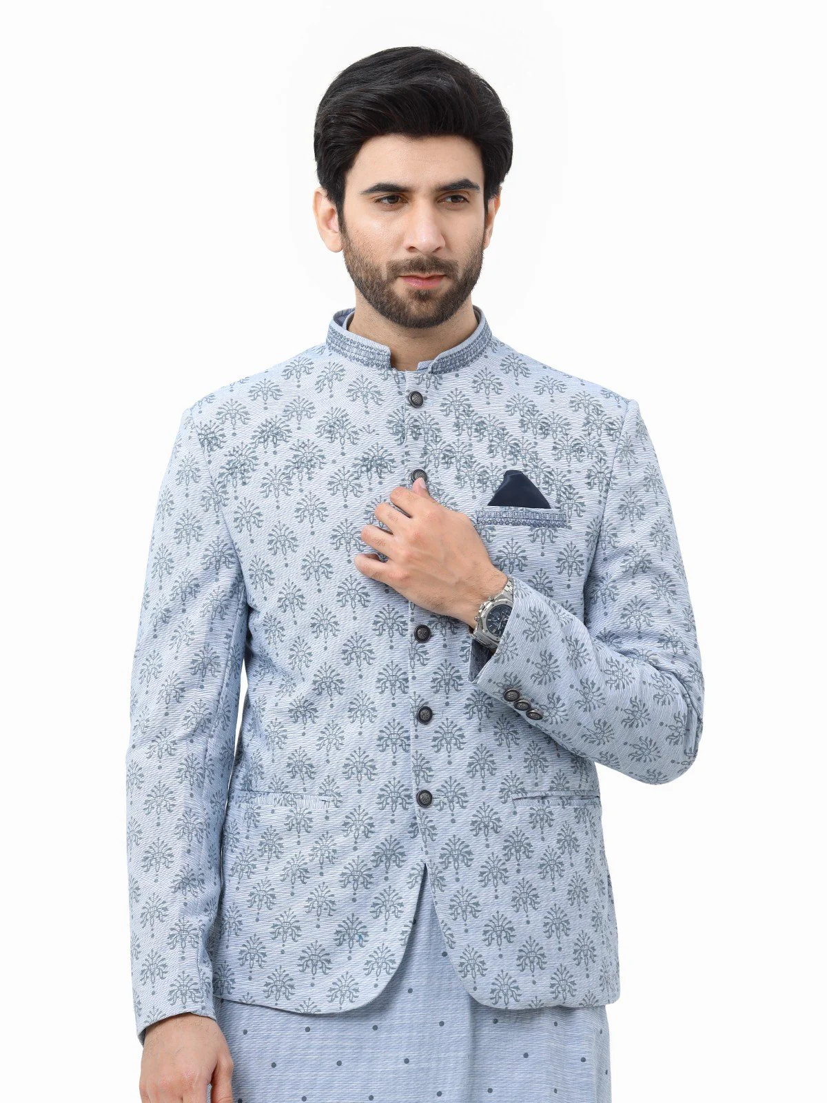 Men's Mid Blue Prince Suit - EMTPCS22-018 - Image 2