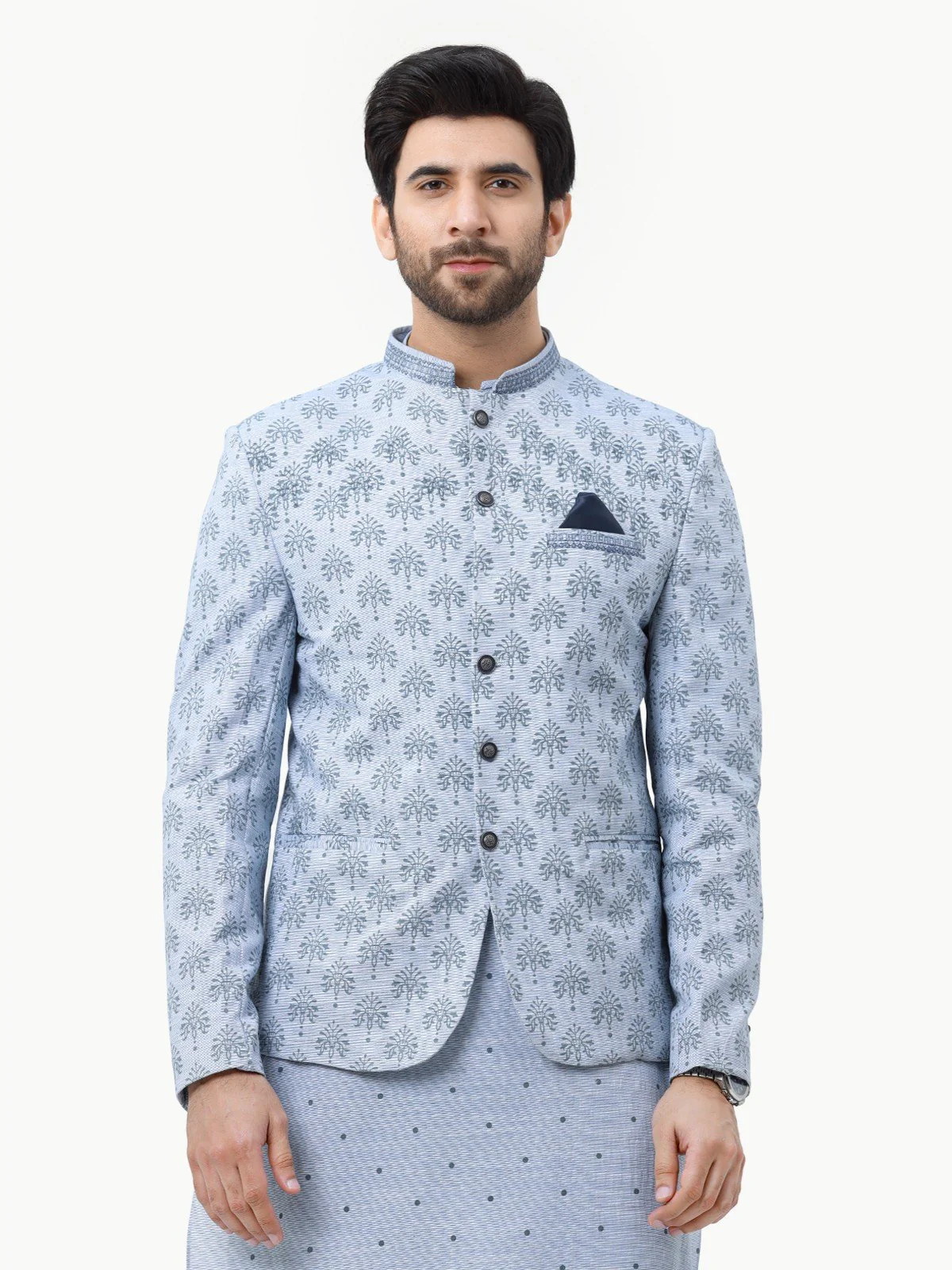 Men's Mid Blue Prince Suit - EMTPCS22-018 - Image 3