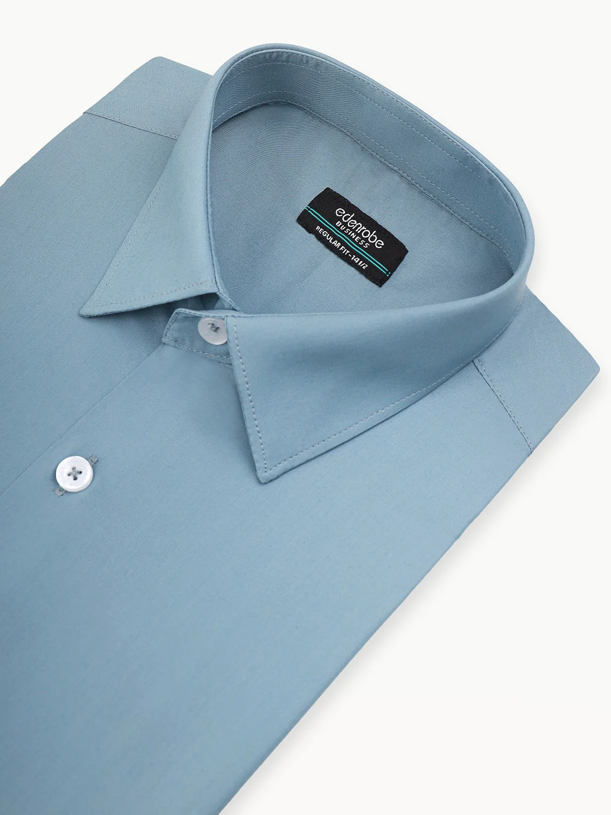 Men's Mid Blue Shirt Plain - EMTSB22-108 - Image 2