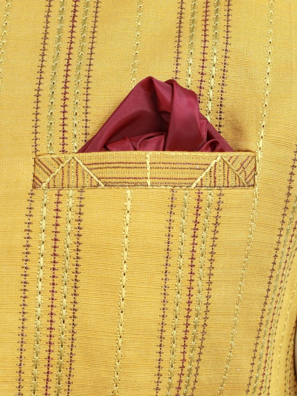 Men's Mustard Waist Coat Ceremonial - EMTWCC22-114 - Image 4