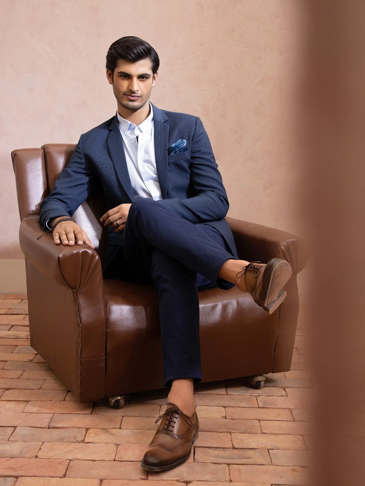 Men's Navy Blazer - EMTB22-6785 - Image 2