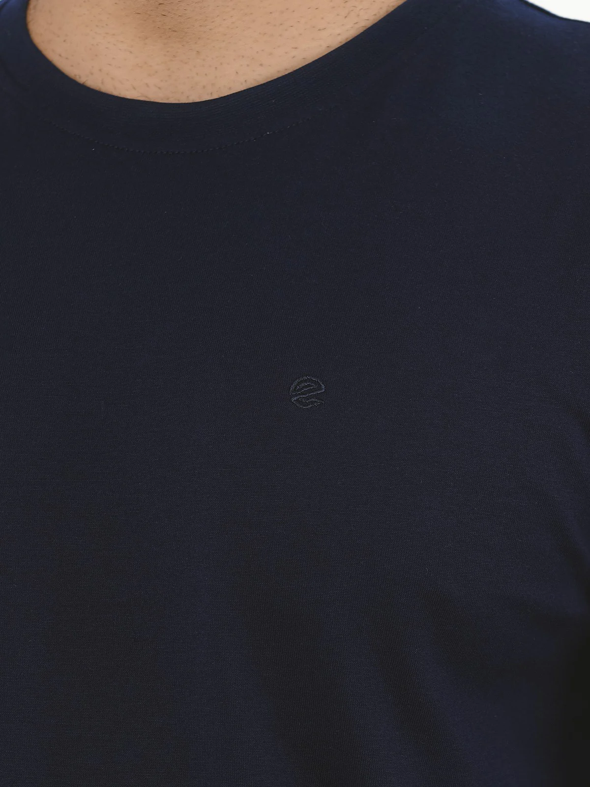 Men's Navy Blue Basic Tee - EMTBF22-004 - Image 3