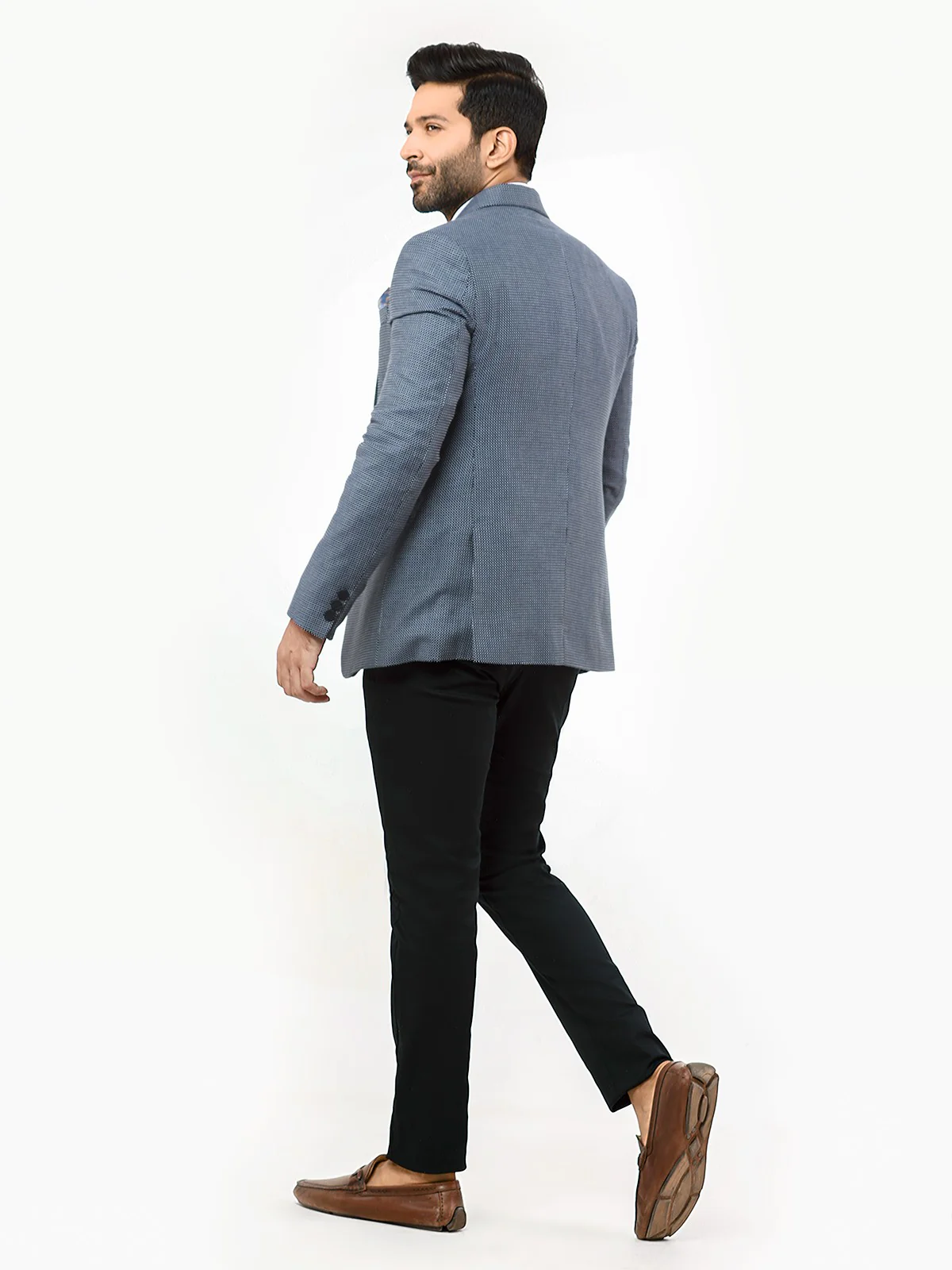 Men's Navy Blue Blazer - EMTB22W-6776 - Image 5