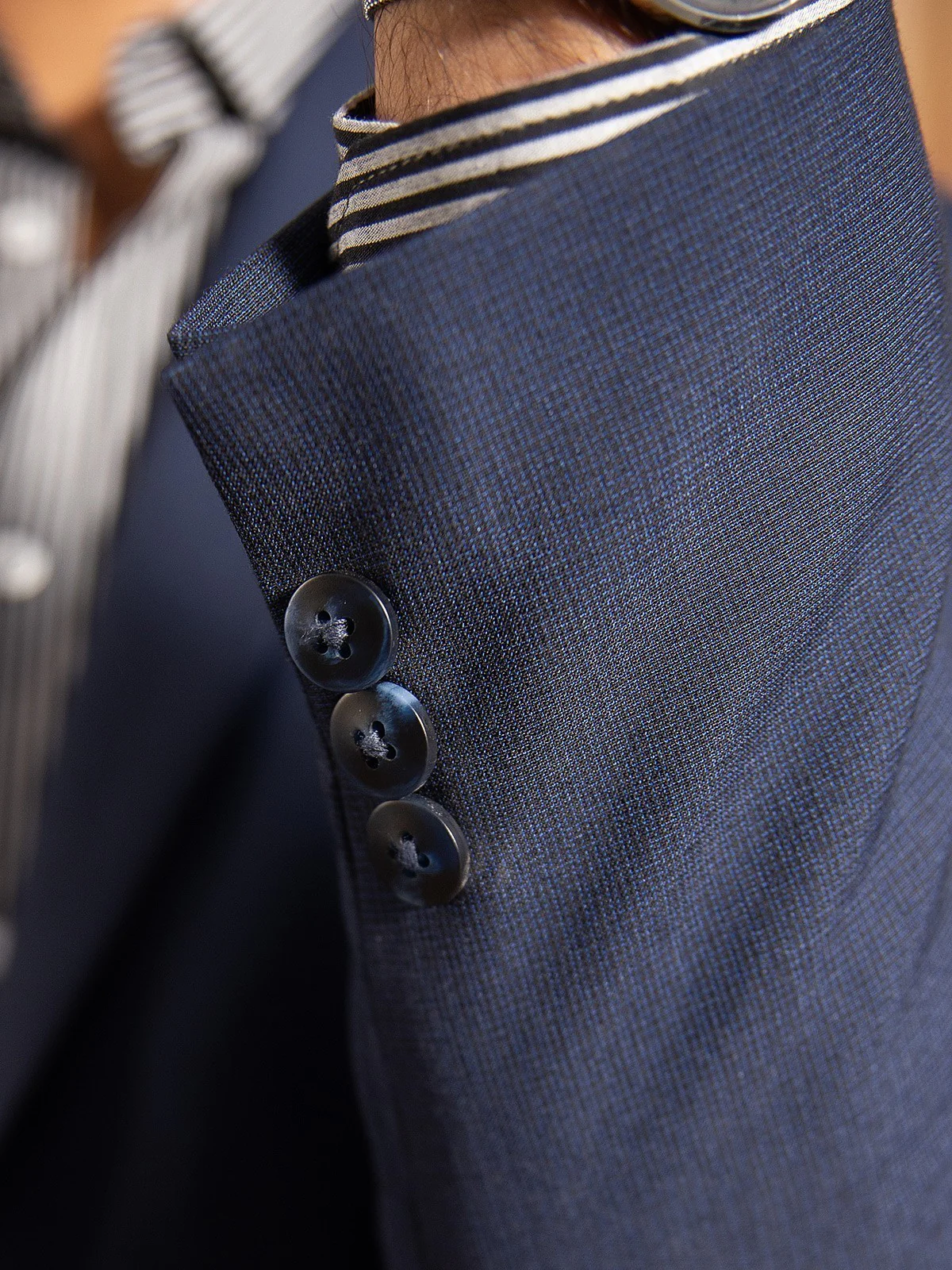 Men's Navy Blue Blazer - EMTB22-6791 - Image 3