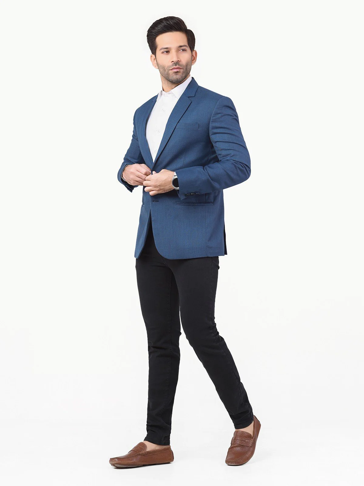 Men's Navy Blue Blazer - EMTB22-6800 - Image 3