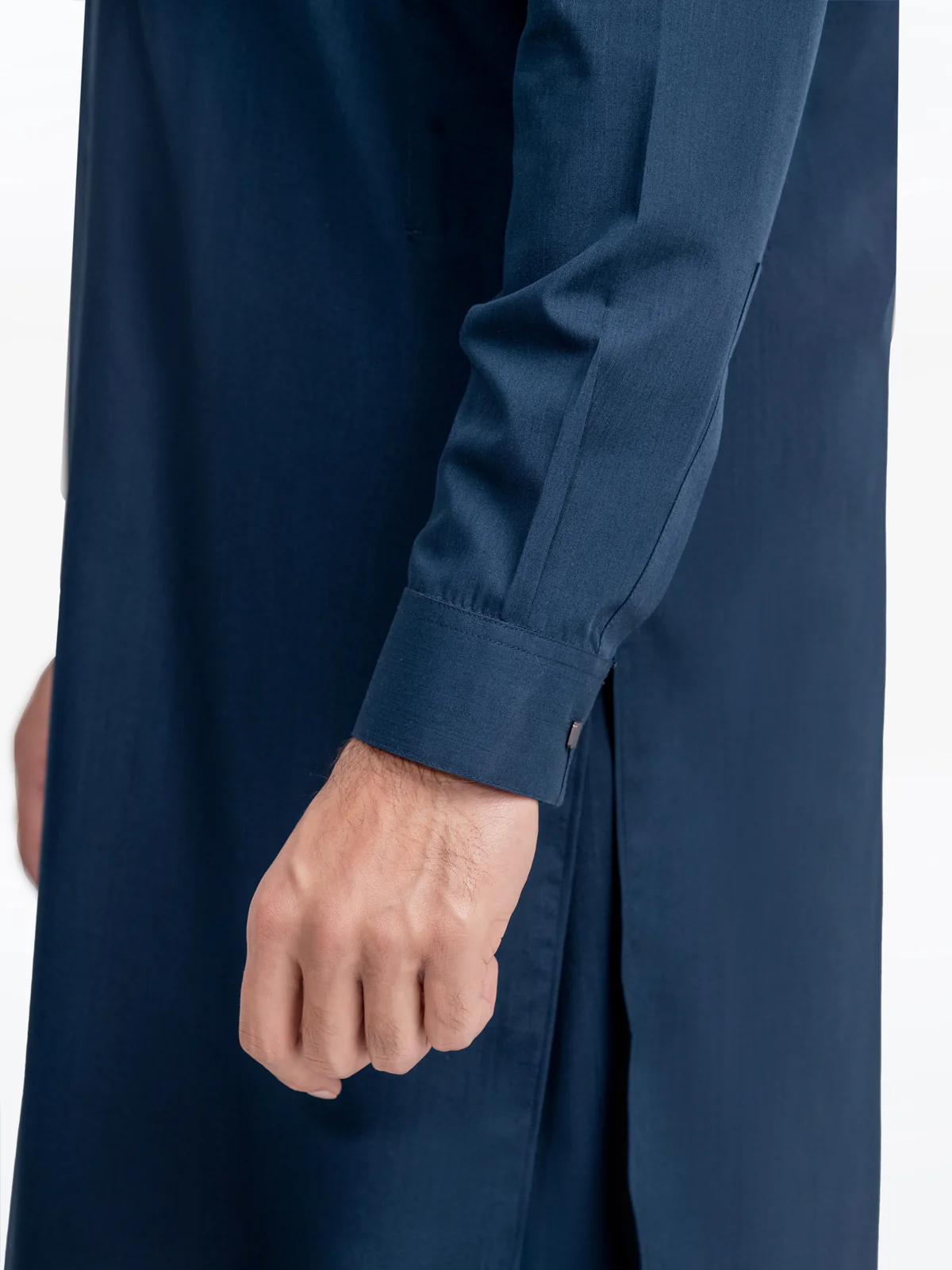 Men 's Navy Blue Shalwar Kameez - EMTKS24-41093 - Image 5