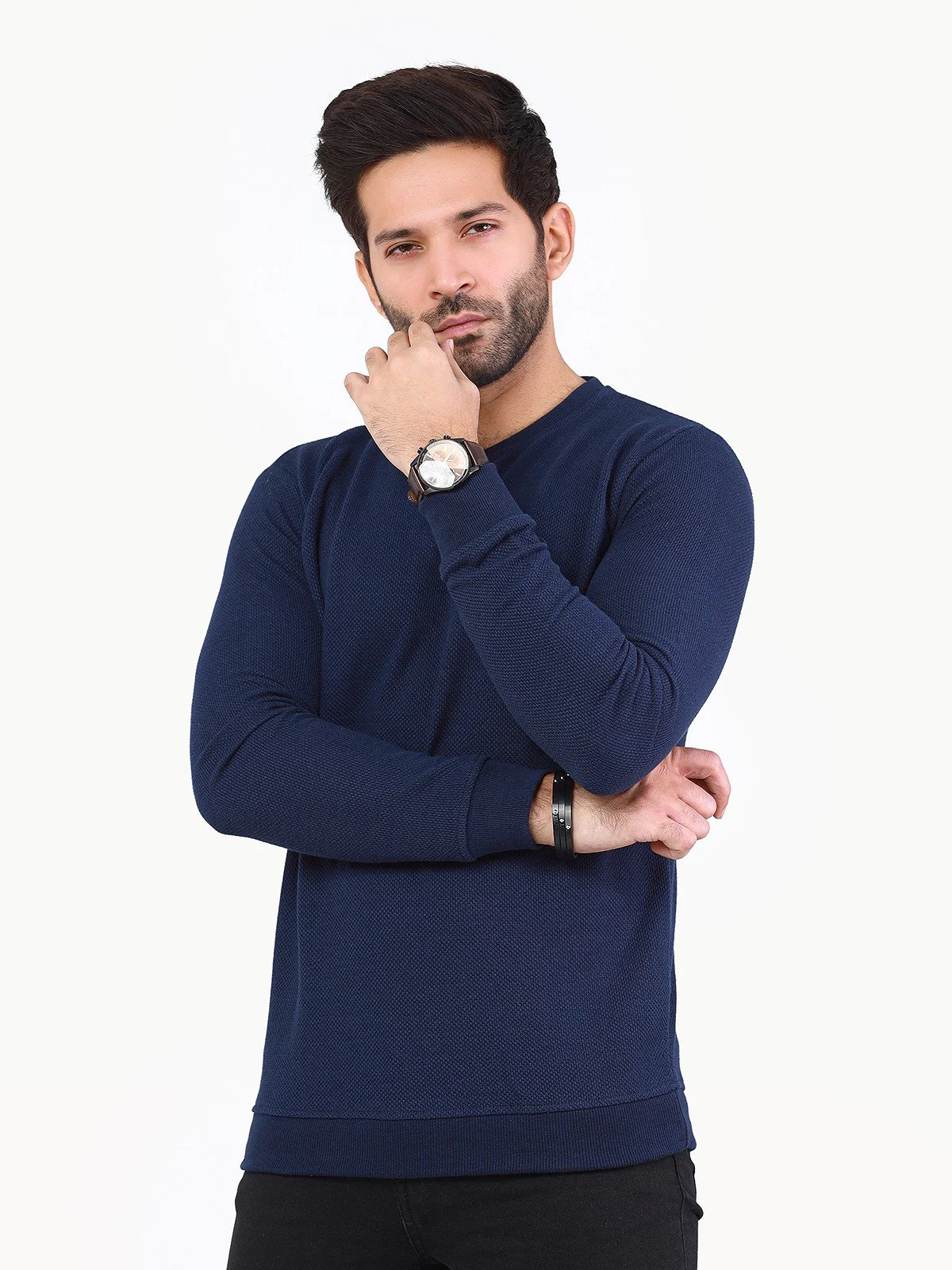 Men's Navy Blue SweatShirt - EMTSS22-006