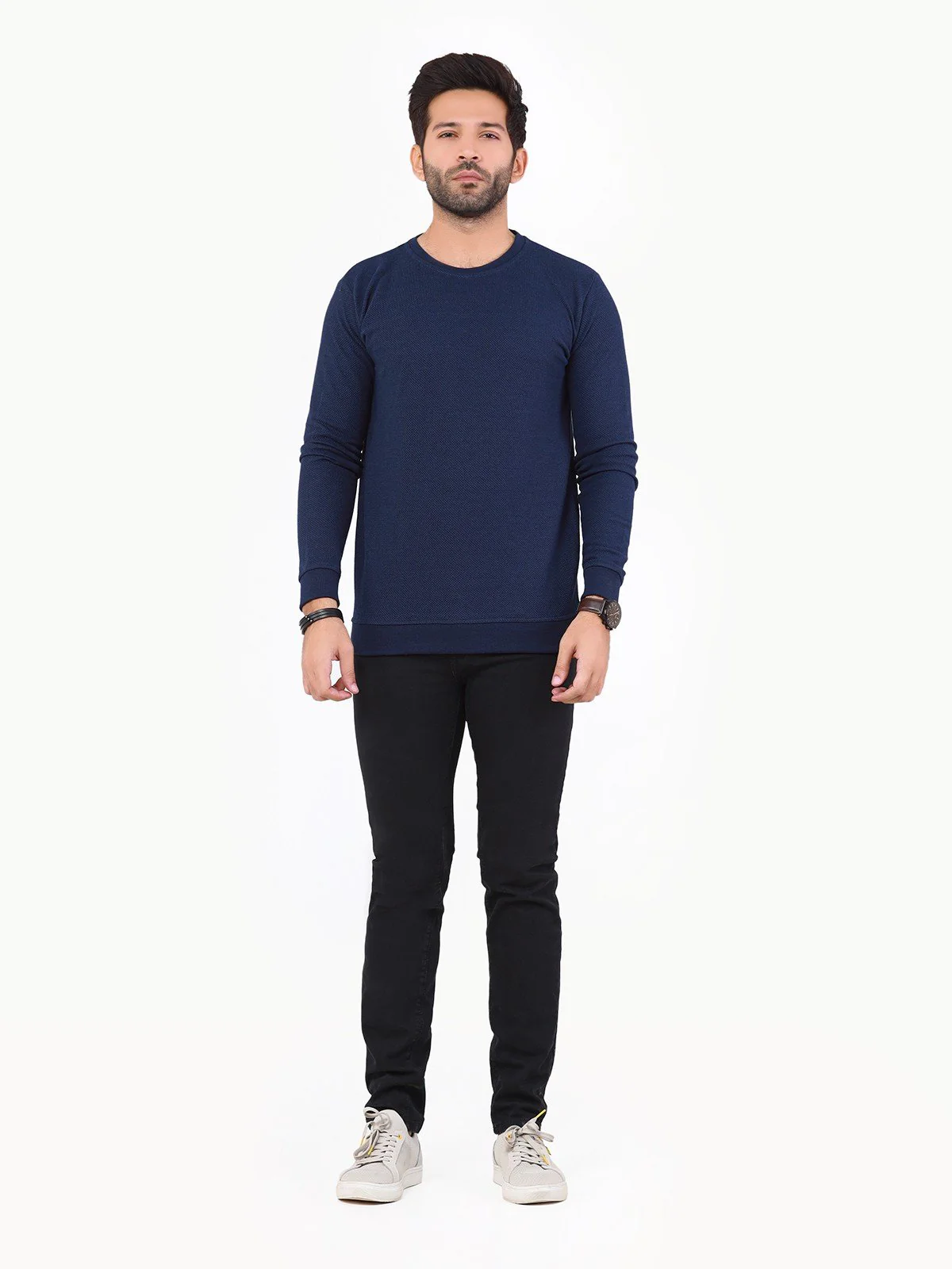 Men's Navy Blue SweatShirt - EMTSS22-006 - Image 3