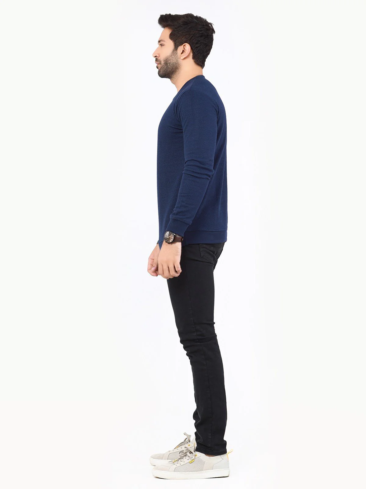 Men's Navy Blue SweatShirt - EMTSS22-006 - Image 4