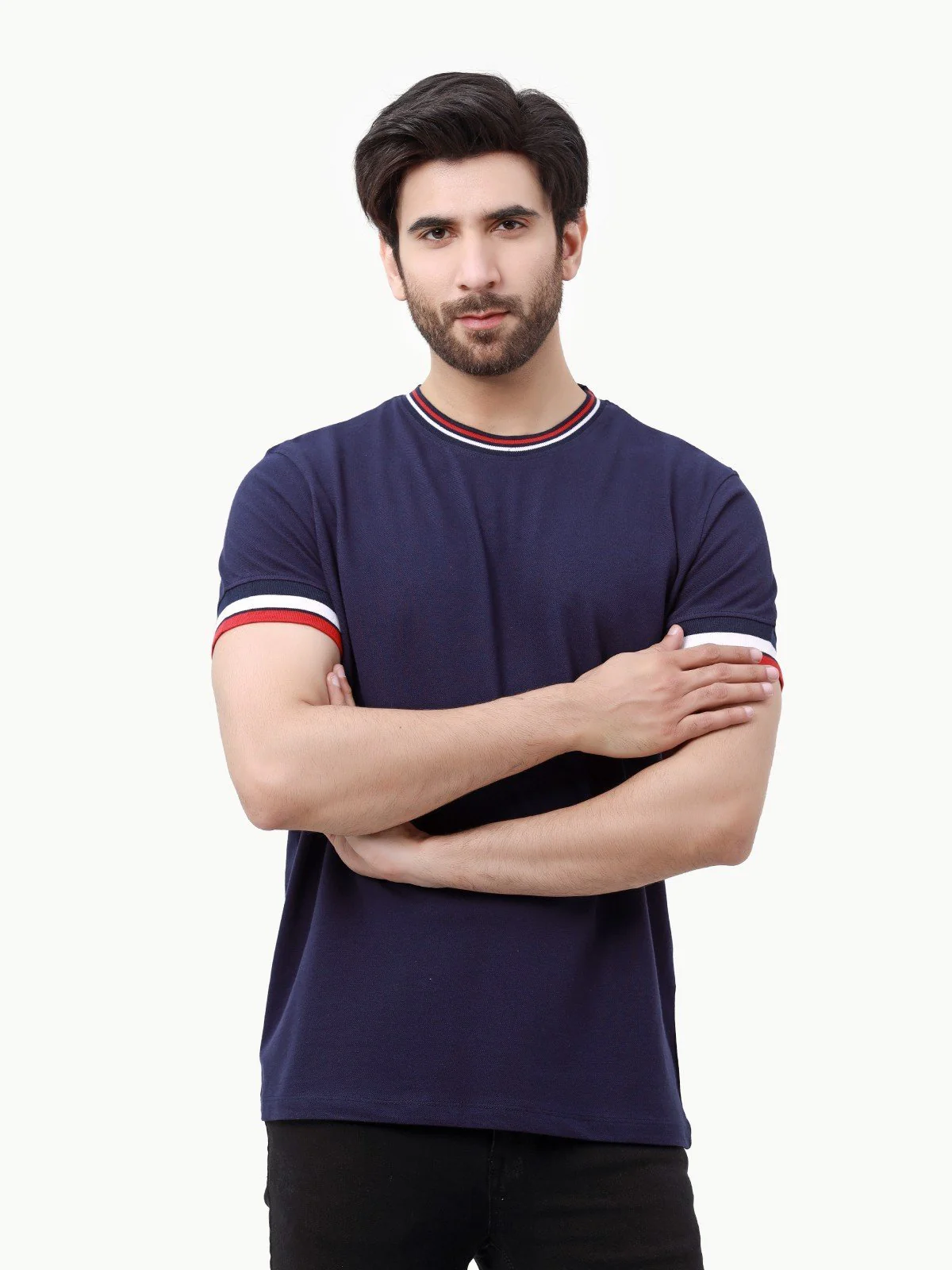 Men's Navy Graphic Tee - EMTGT23-007