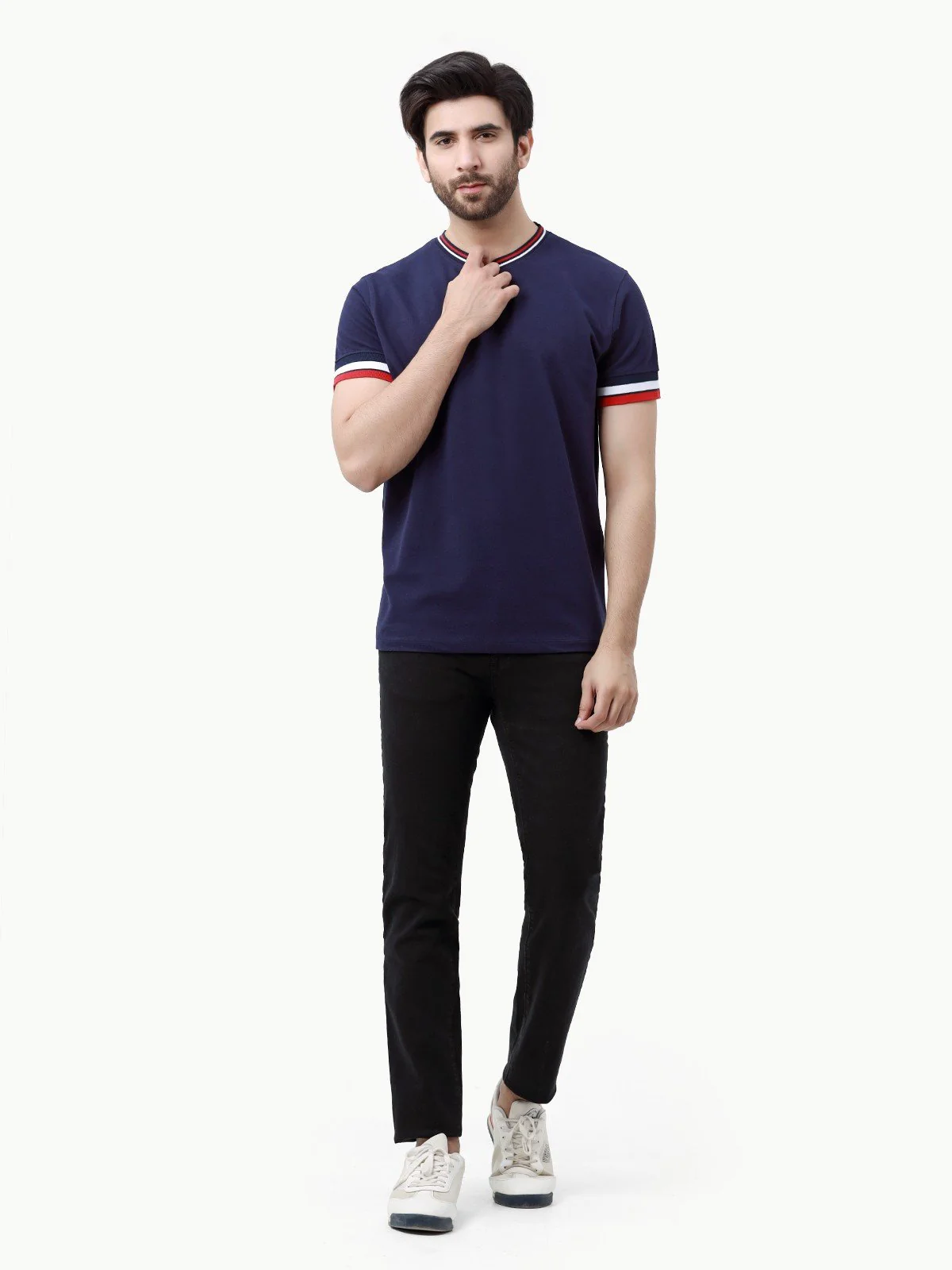 Men's Navy Graphic Tee - EMTGT23-007 - Image 2