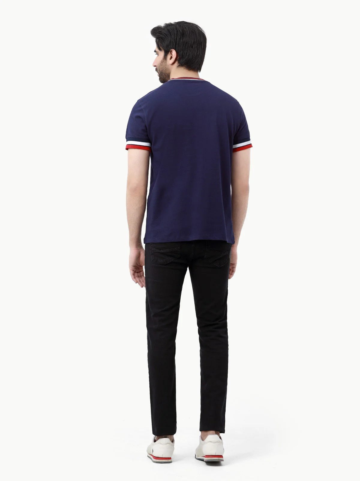 Men's Navy Graphic Tee - EMTGT23-007 - Image 5