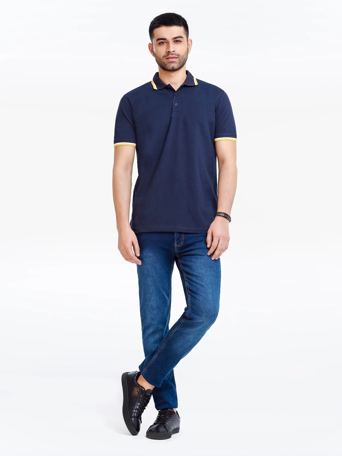 Men's Navy Polo Shirt - EMTPS23-044 - Image 2