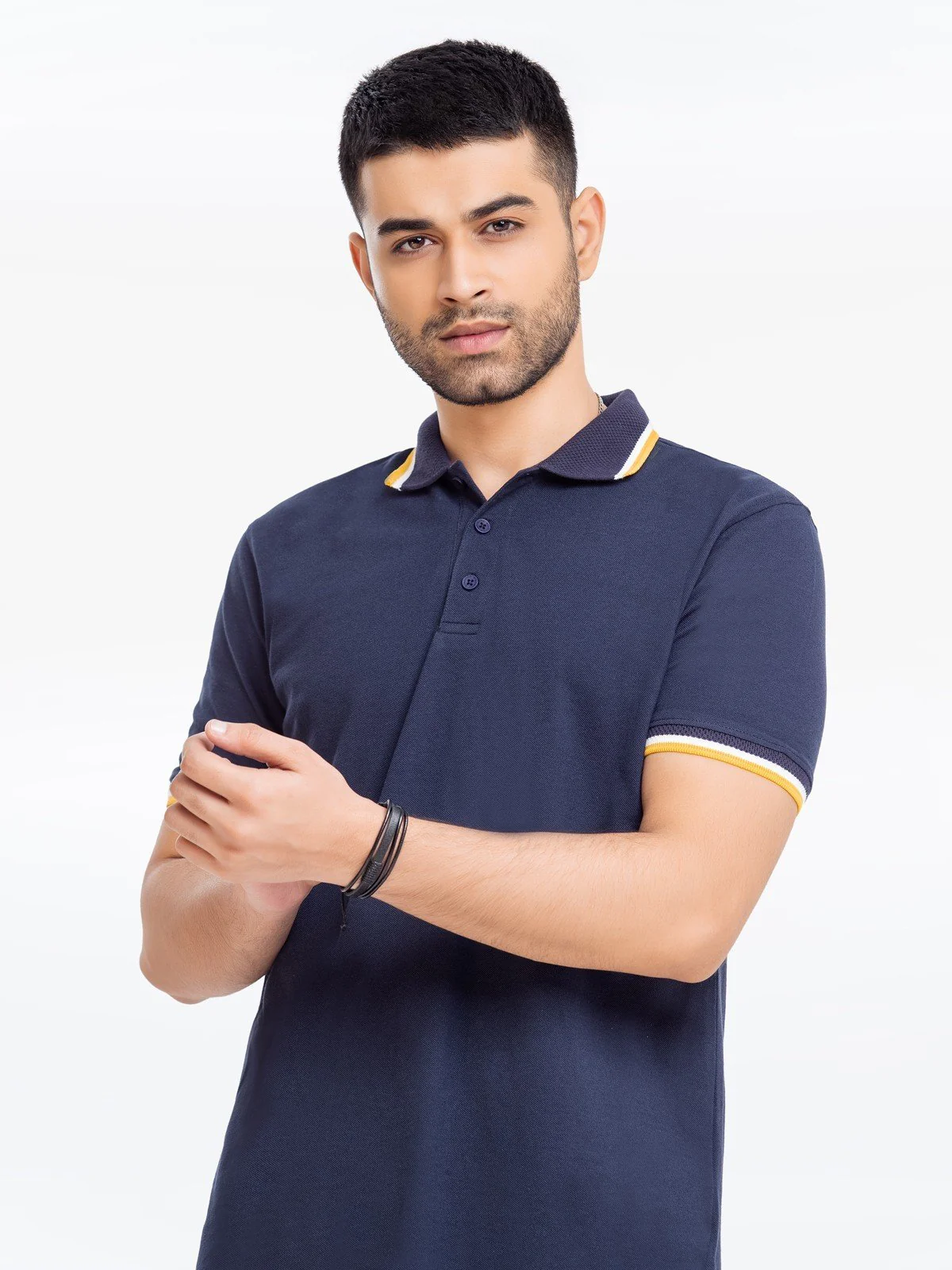 Men's Navy Polo Shirt - EMTPS23-044 - Image 3