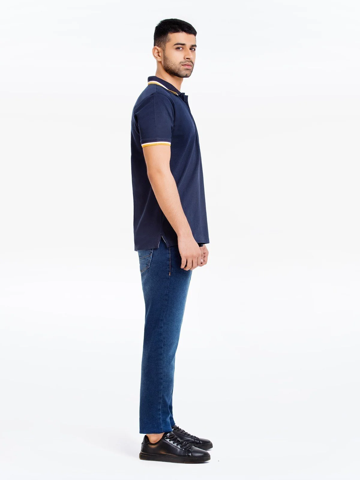 Men's Navy Polo Shirt - EMTPS23-044 - Image 4