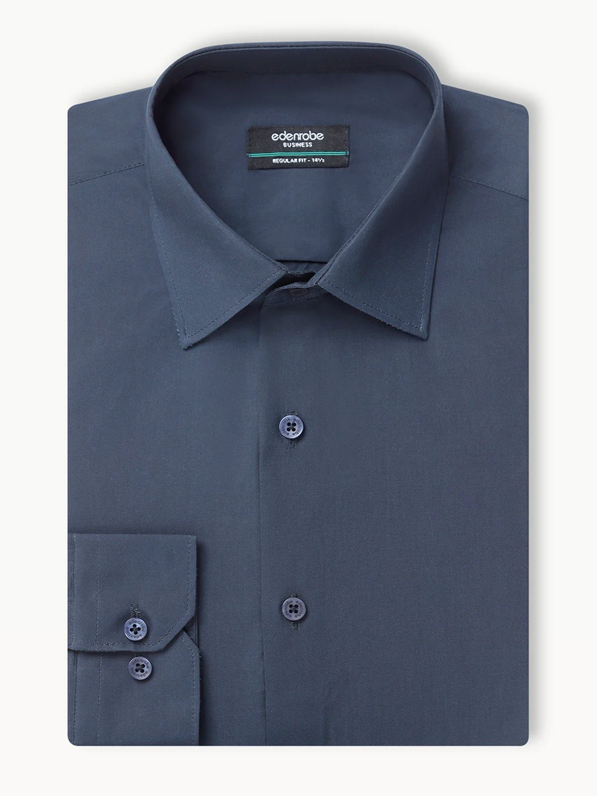 Men's Navy Shirt Plain - EMTSB23-149 - Image 2