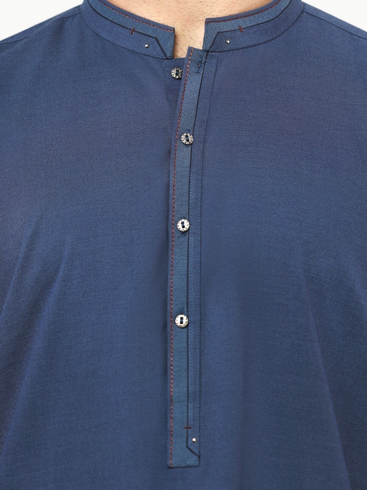 Men's Navy Shalwar Kameez - EMTSW22S-99213 - Image 4
