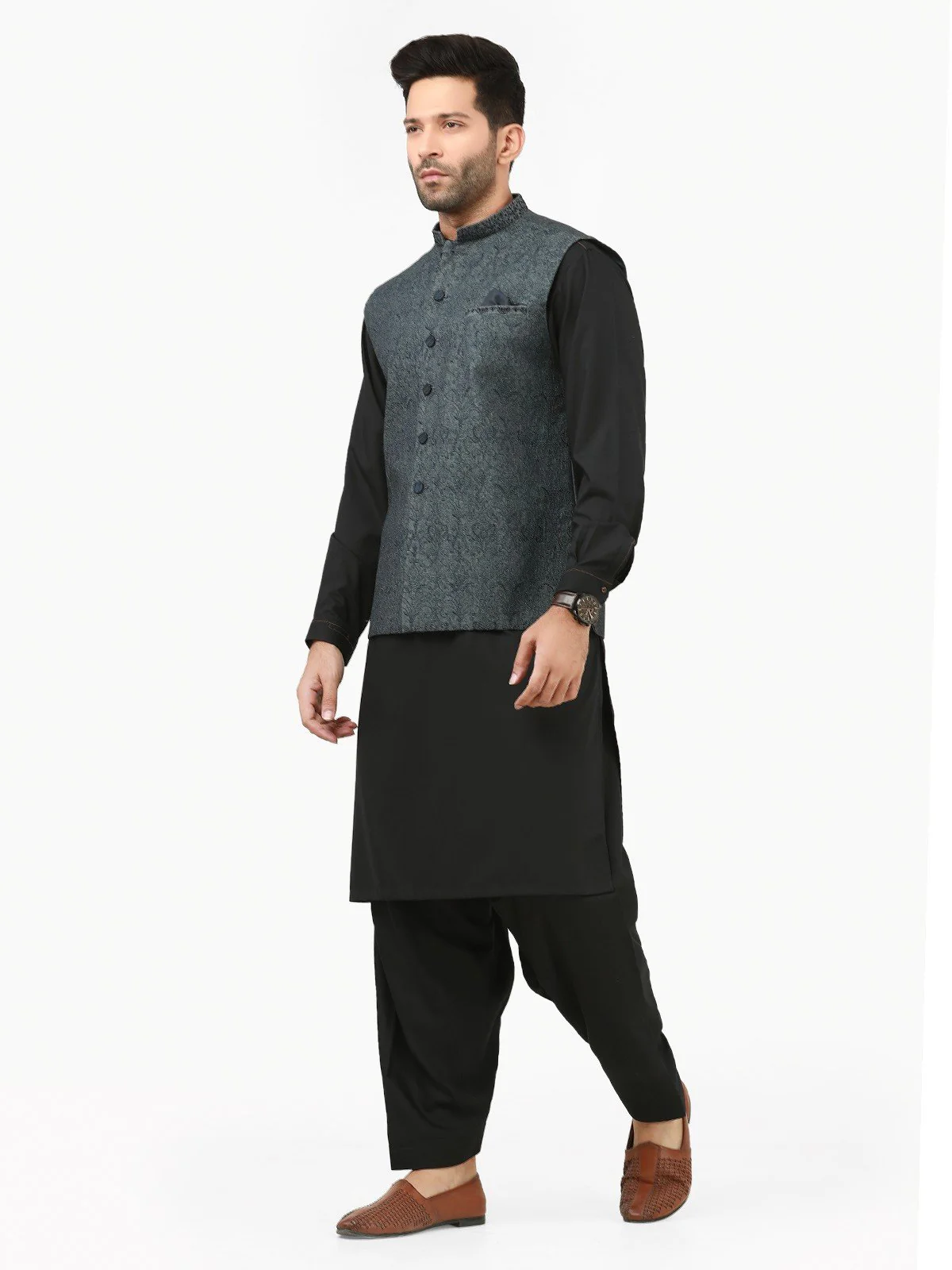 Men's Navy Waist Coat Ceremonial - EMTWCC22-124 - Image 3