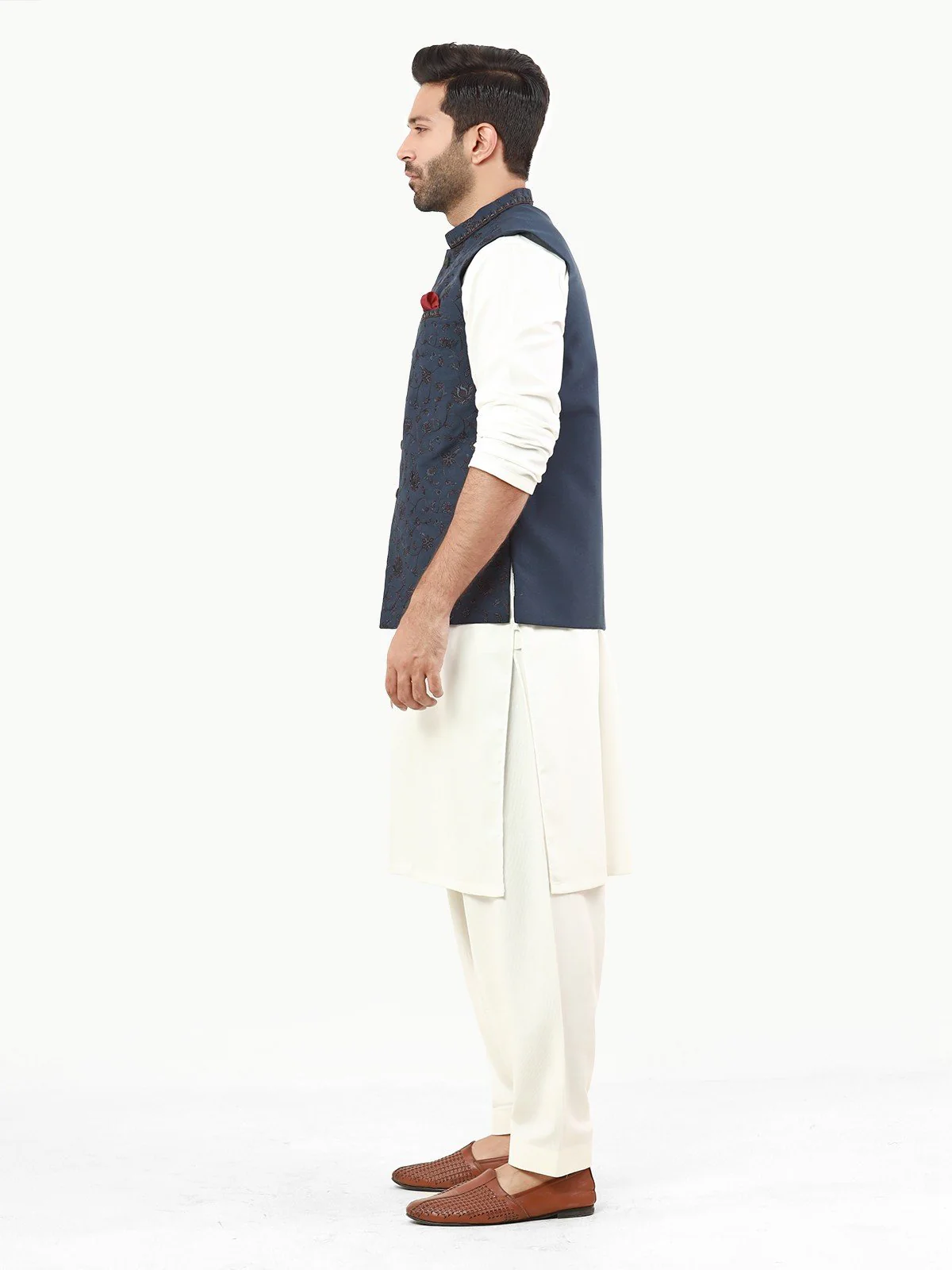 Men's Navy Waist Coat Ceremonial - EMTWCC22-147 - Image 3