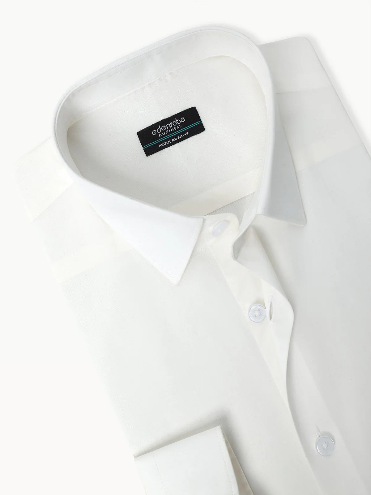 Men's Off White Shirt Plain - EMTSB22-125 - Image 4