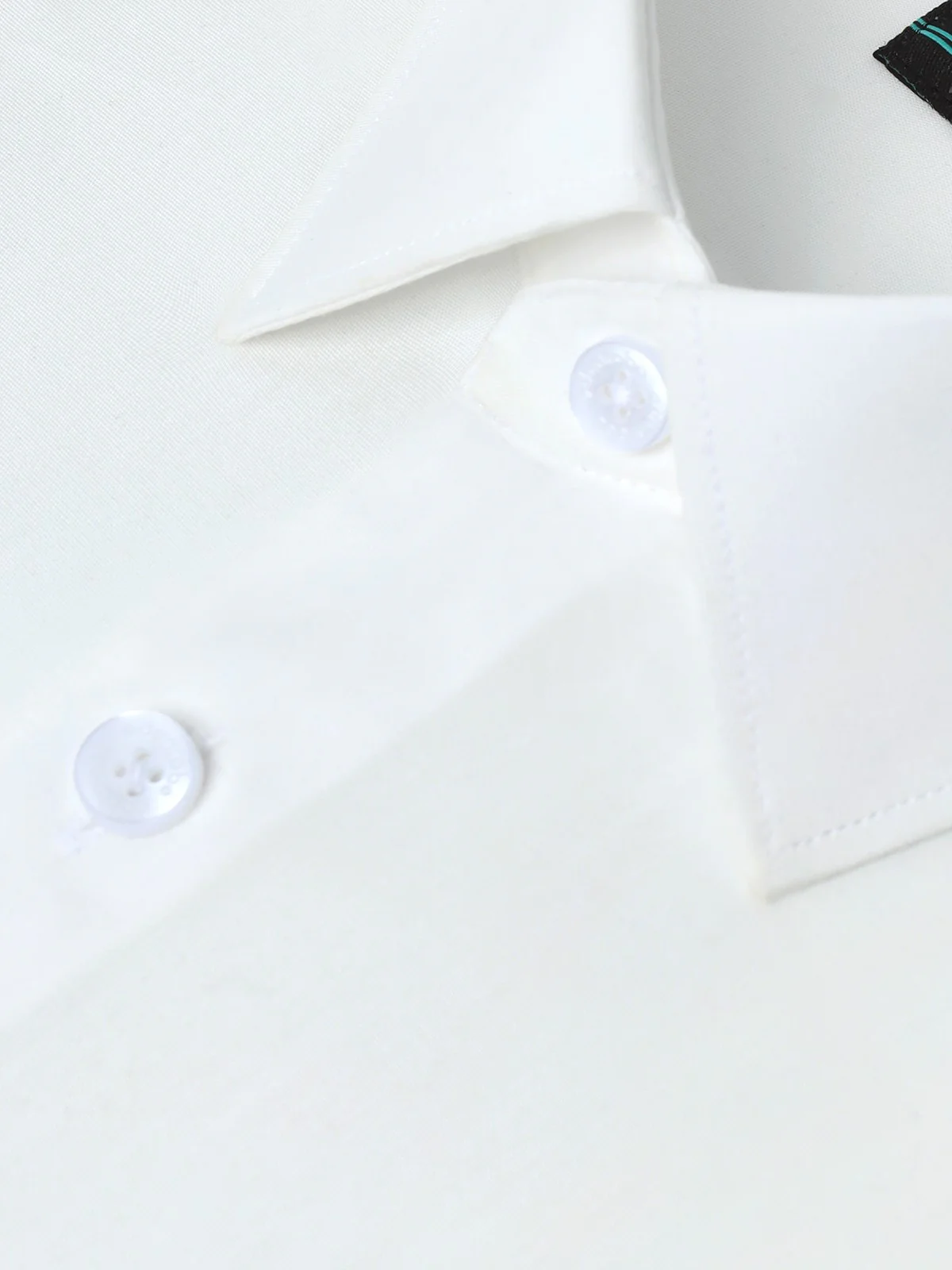 Men's Off White Shirt Plain - EMTSB22-125 - Image 7