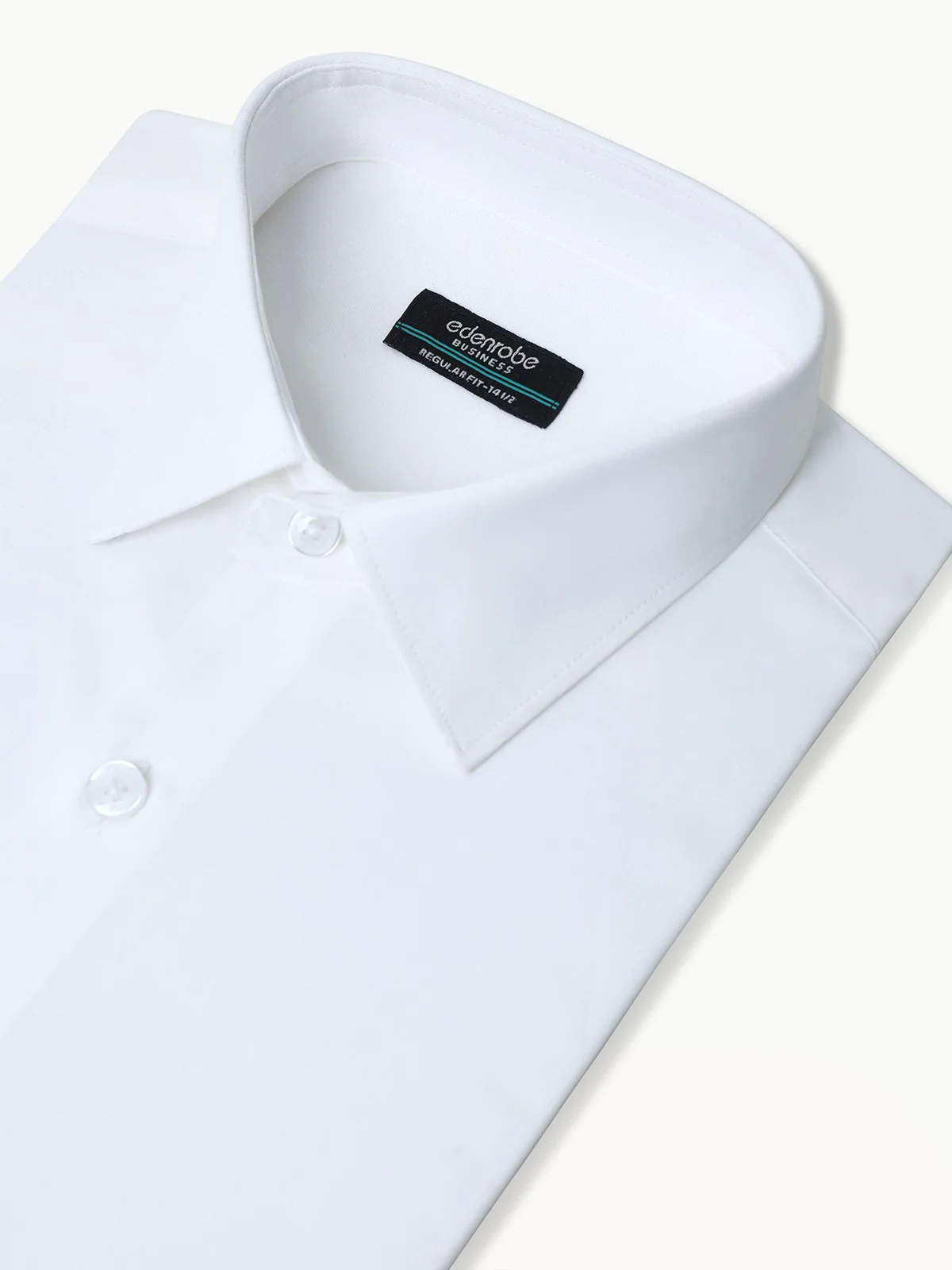 Men's Off White Shirt Plain - EMTSB22-141 - Image 2