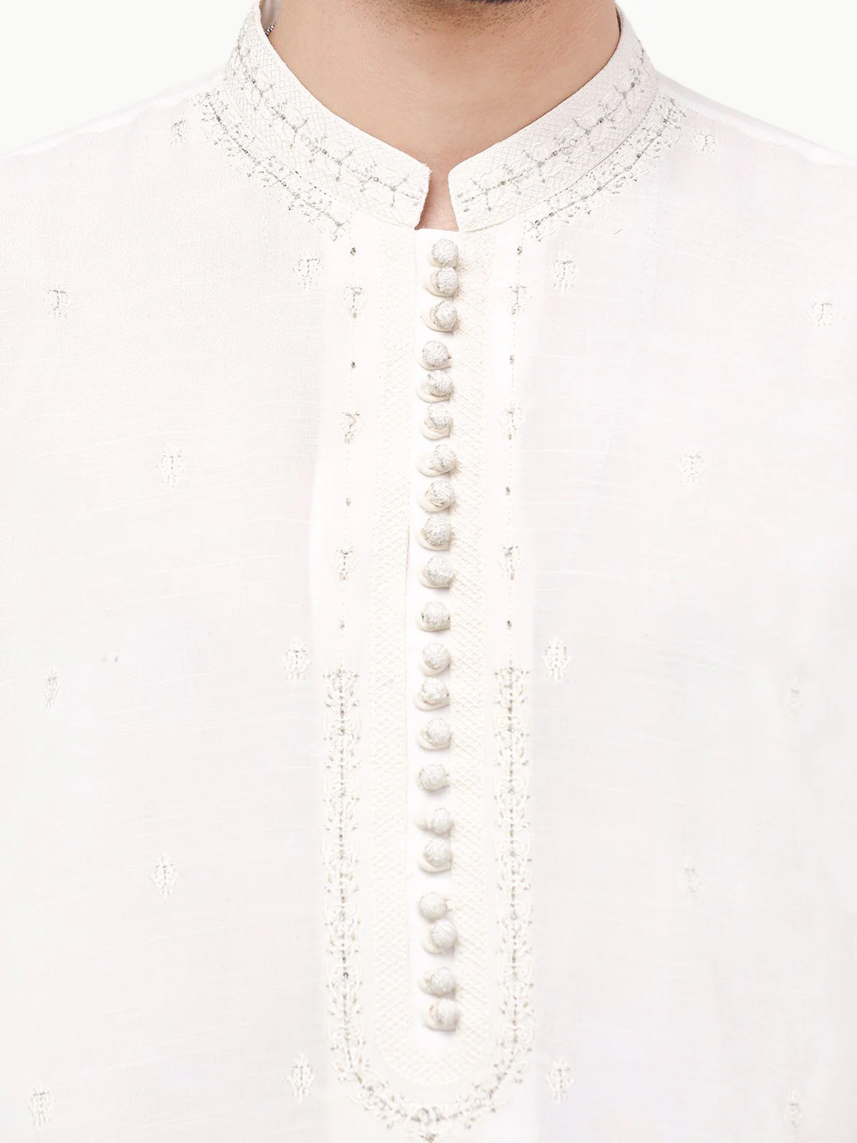 Men's Off White Swish Collection Ceremonial - EMTSC22-071 - Image 2