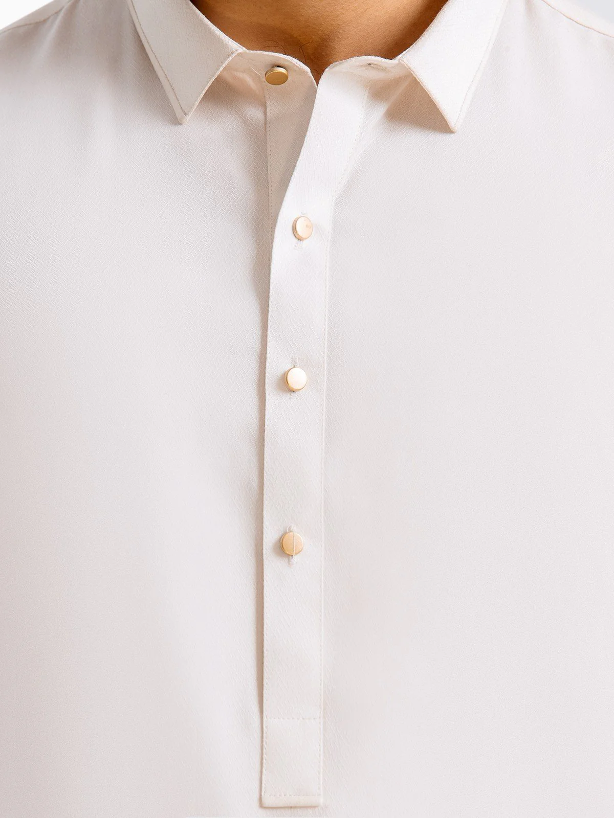 Men's Off White Shalwar Kameez - EMTSWP23-99370 - Image 4
