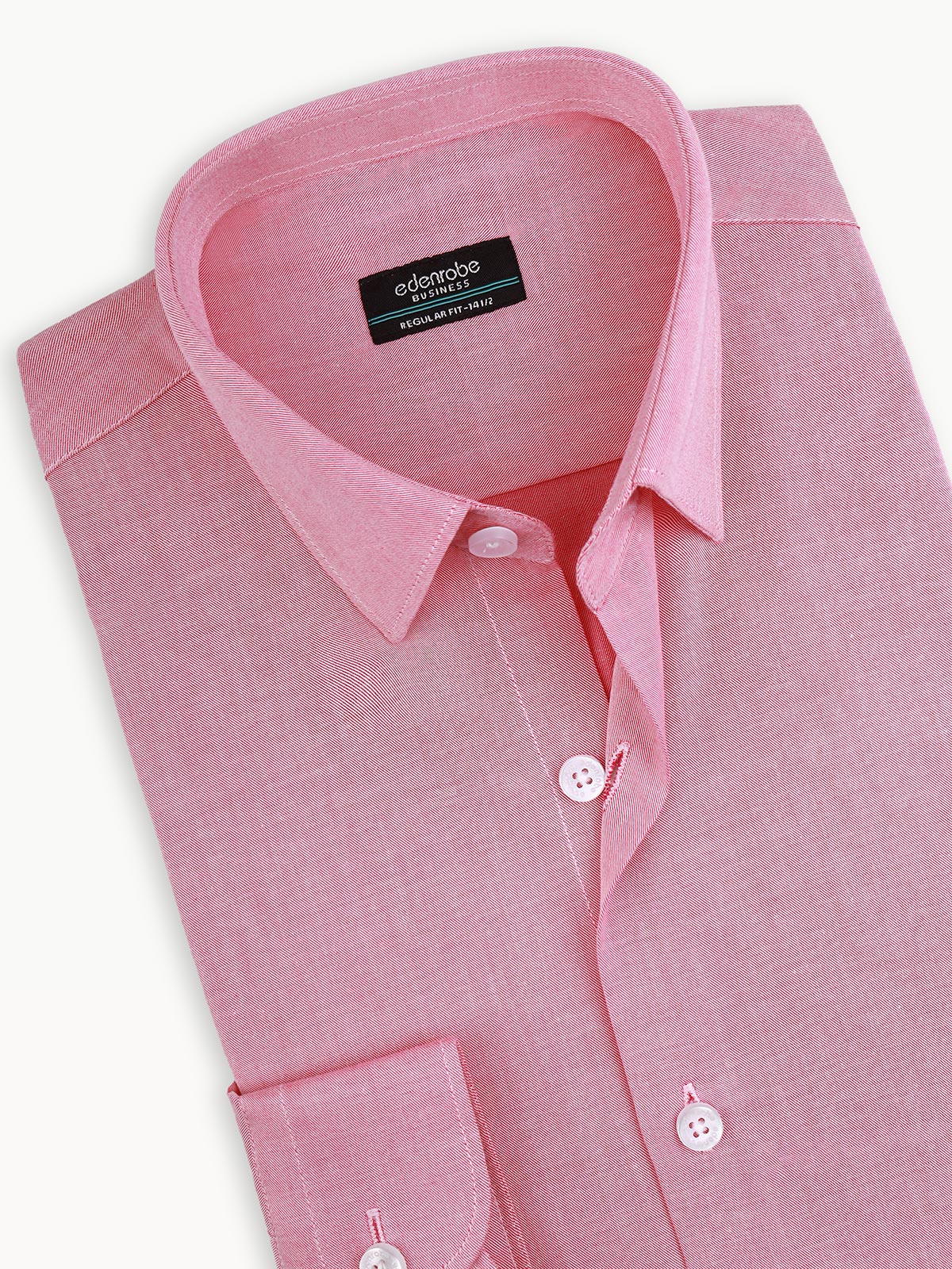 Men's Pink Shirt Plain - EMTSB22-099 - Image 4