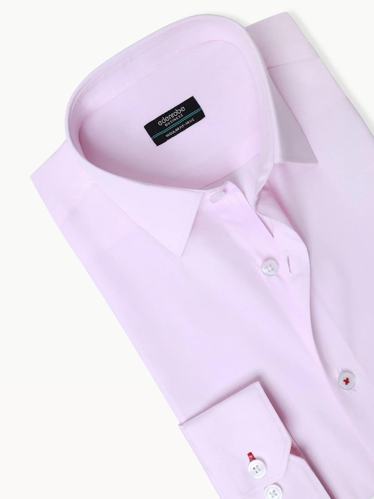 Men's Pink Shirt Plain - EMTSB22-126 - Image 4