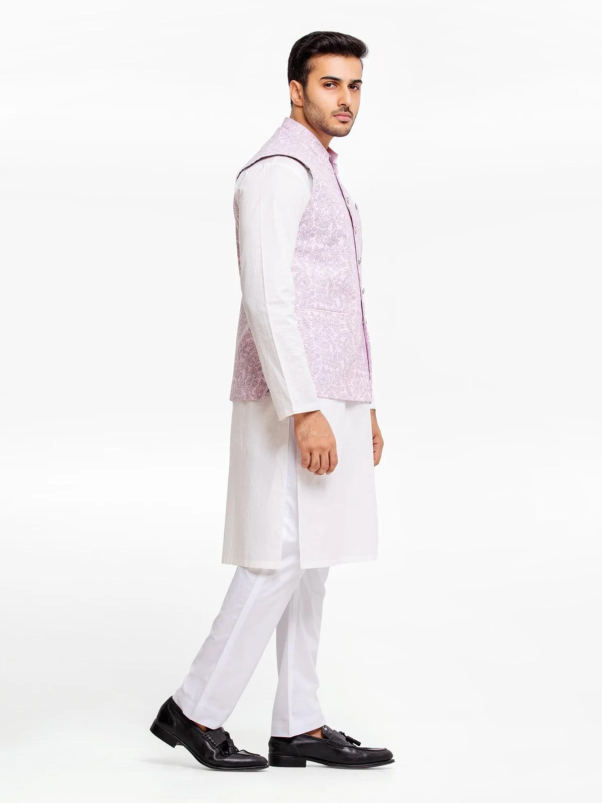 Men's Pink Waist Coat - EMTWC23-35873 - Image 3