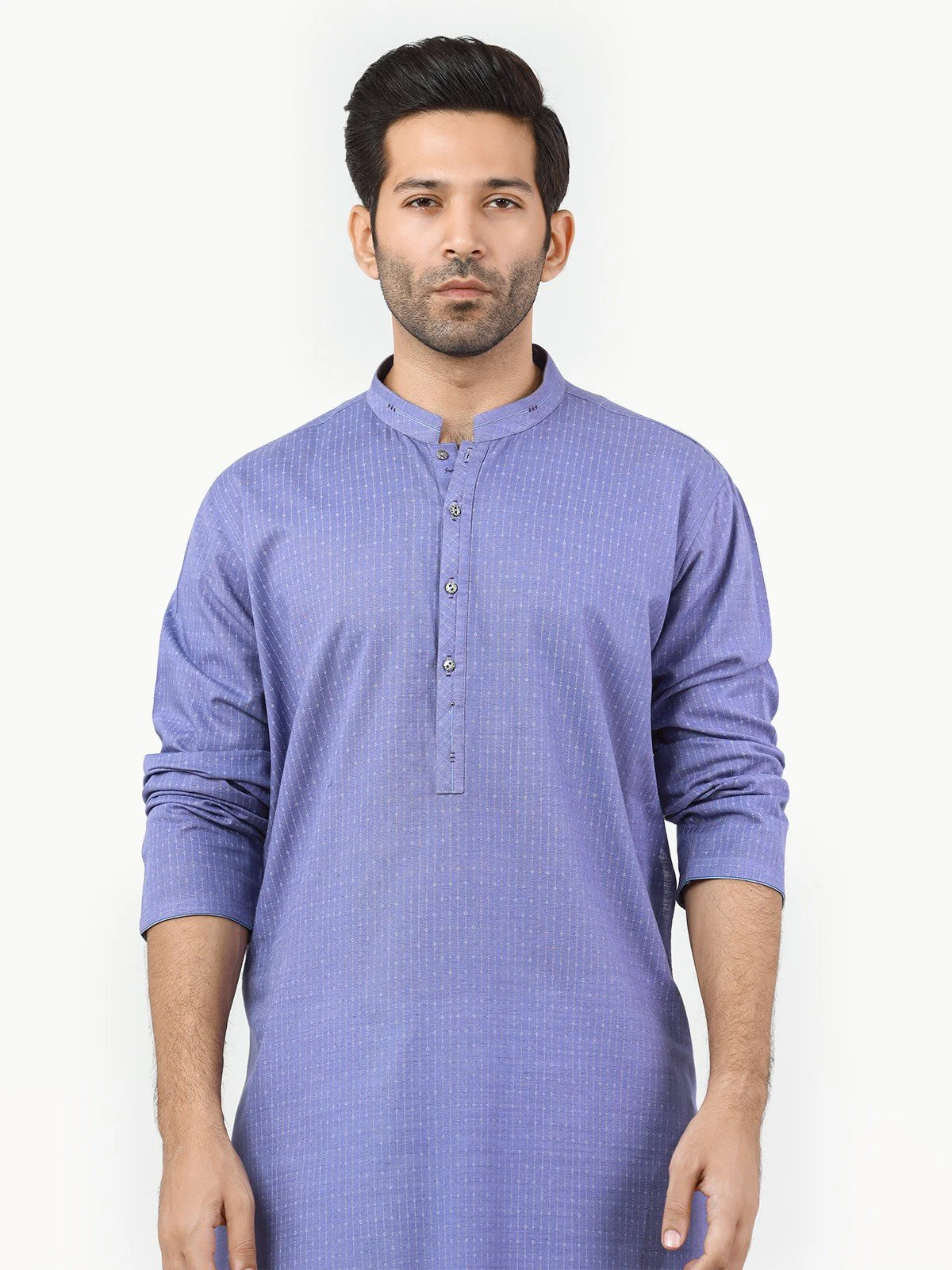 Men's Purple Kurta - EMTK22-99224 - Image 2