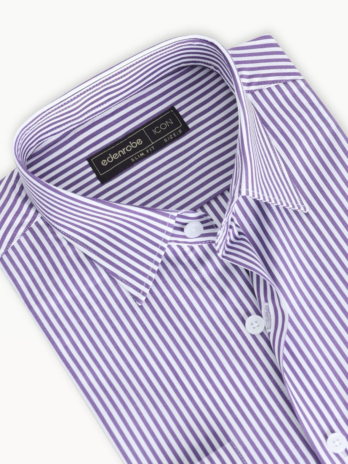 Men's Purple & White Shirt - EMTSI22-50287 - Image 4