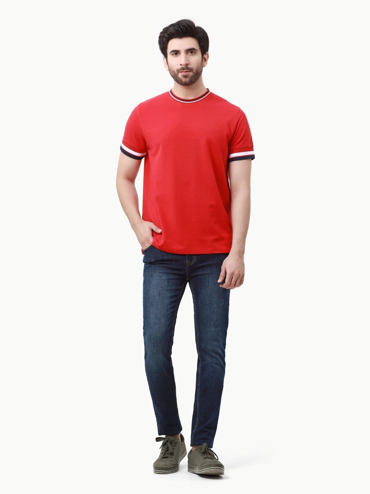 Men's Red Graphic Tee - EMTGT23-006 - Image 2