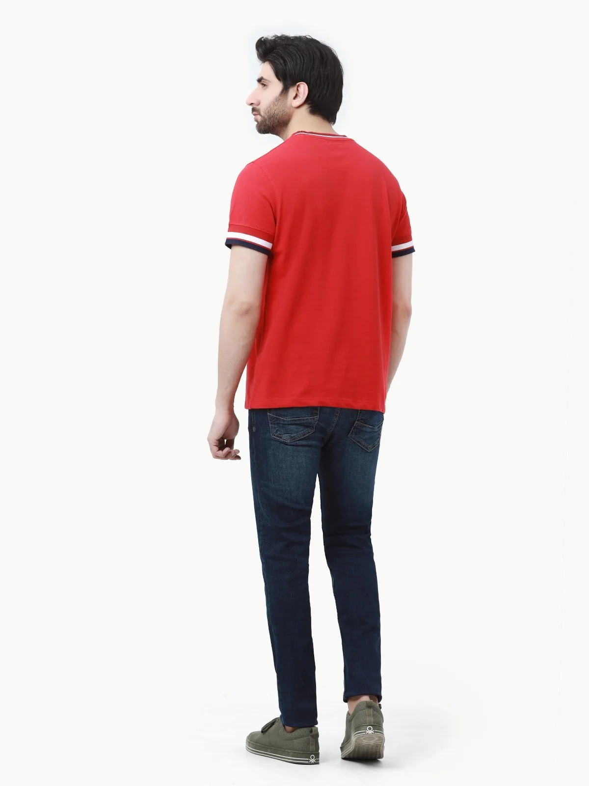 Men's Red Graphic Tee - EMTGT23-006 - Image 3