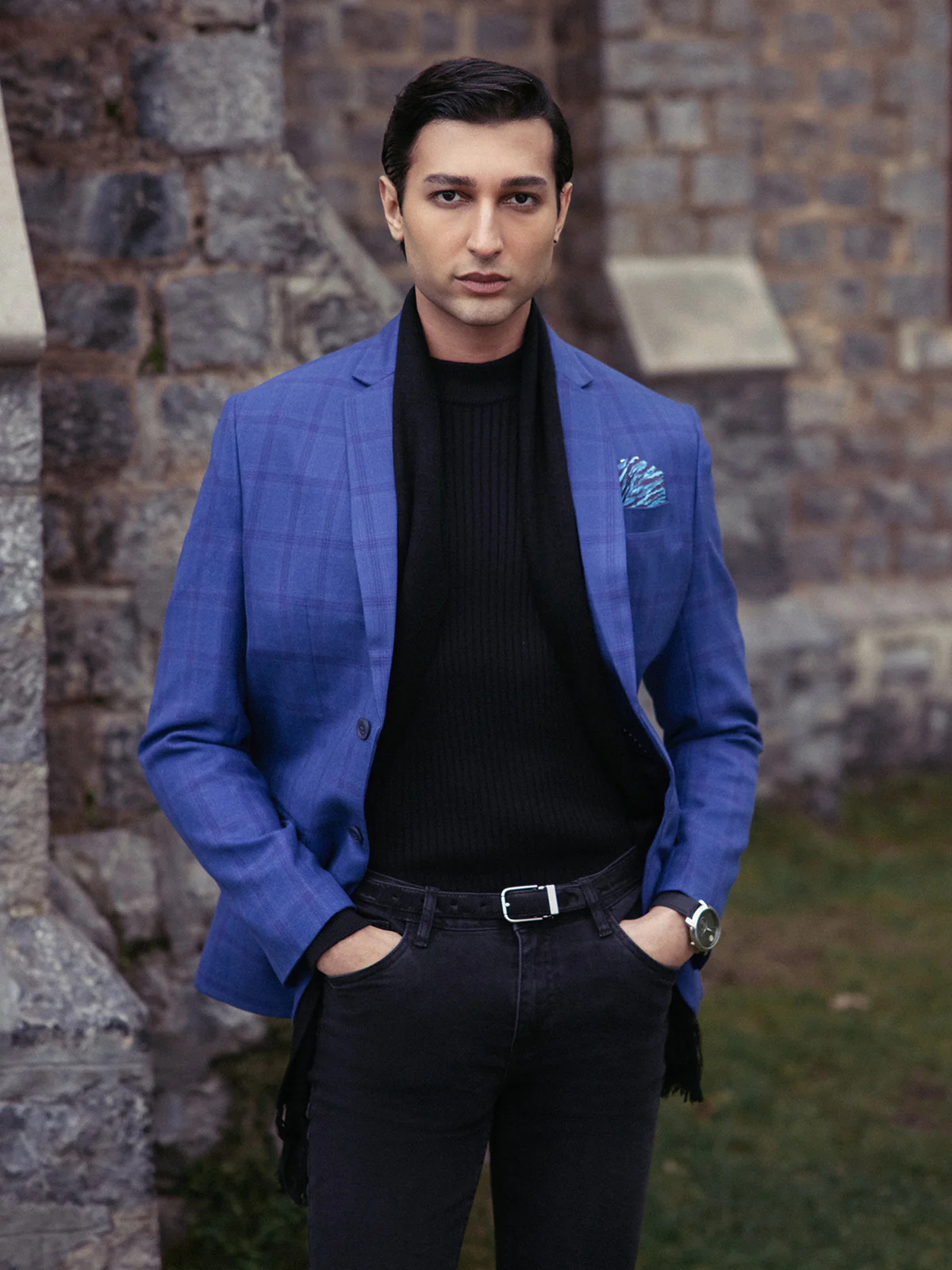 Men's Royal Blue Blazer - EMTB22-6826 - Image 2