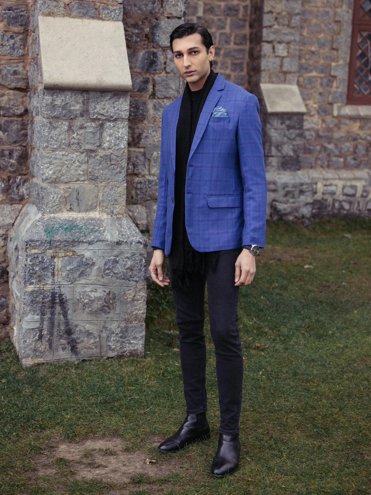 Men's Royal Blue Blazer - EMTB22-6826 - Image 3